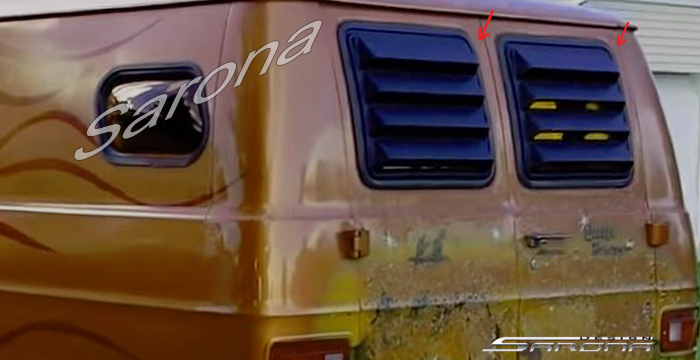 Custom Dodge Van  All Styles Rear Louver (1970 - 1977) - $189.00 (Part #DG-003-RL)